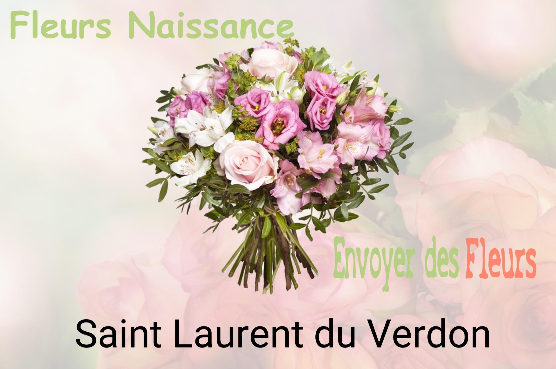 Bouquet de fleurs de naissance livré à Saint-Laurent-du-Verdon